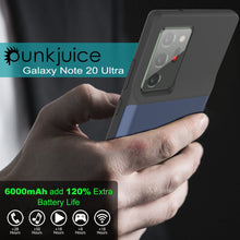 Load image into Gallery viewer, Galaxy Note 20 Ultra 6000mAH Battery Charger Slim Case [Blue] 
