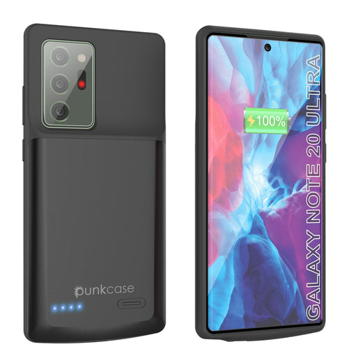 Galaxy Note 20 Ultra 6000mAH Battery Charger Slim Case [Black] (Color in image: Black)