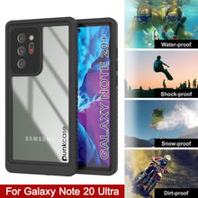 Load image into Gallery viewer, Galaxy Note 20 Ultra Case, Punkcase [Extreme Series] Armor Cover W/ Built In Screen Protector [Clear] (Color in image: Black)
