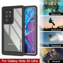 Load image into Gallery viewer, Galaxy Note 20 Ultra Case, Punkcase [Extreme Series] Armor Cover W/ Built In Screen Protector [Pink] (Color in image: Black)
