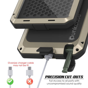 Galaxy Note 20 Ultra  Case, PUNKcase Metallic Gold Shockproof  Slim Metal Armor Case [Gold] 