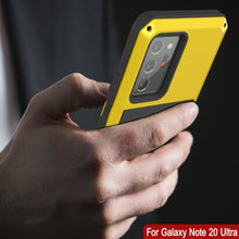 Cargar imagen en el visor de la galería, Galaxy Note 20 Ultra  Case, PUNKcase Metallic Neon Shockproof  Slim Metal Armor Case [Neon] (Color in image: red)
