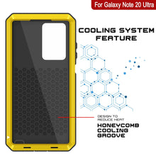 Cargar imagen en el visor de la galería, Galaxy Note 20 Ultra  Case, PUNKcase Metallic Neon Shockproof  Slim Metal Armor Case [Neon] (Color in image: black)
