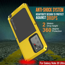 Cargar imagen en el visor de la galería, Galaxy Note 20 Ultra  Case, PUNKcase Metallic Neon Shockproof  Slim Metal Armor Case [Neon] (Color in image: silver)

