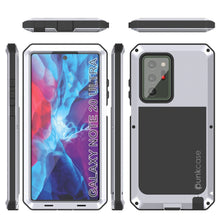 Cargar imagen en el visor de la galería, Galaxy Note 20 Ultra  Case, PUNKcase Metallic White Shockproof  Slim Metal Armor Case [White] (Color in image: gold)
