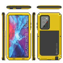 Cargar imagen en el visor de la galería, Galaxy Note 20 Ultra  Case, PUNKcase Metallic Neon Shockproof  Slim Metal Armor Case [Neon] (Color in image: gold)
