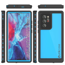 Load image into Gallery viewer, Galaxy Note 20 Ultra Waterproof Case, Punkcase Studstar Light Blue Thin Armor Cover (Color in image: light green)
