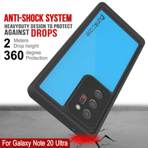 Galaxy Note 20 Ultra Waterproof Case, Punkcase Studstar Light Blue Thin Armor Cover (Color in image: teal)