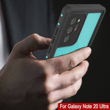 Load image into Gallery viewer, Galaxy Note 20 Ultra Waterproof Case, Punkcase Studstar Series Teal Thin Armor Cover (Color in image: white)
