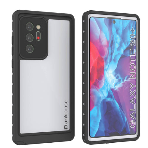 Galaxy Note 20 Ultra Waterproof Case, Punkcase Studstar White Thin Armor Cover (Color in image: white)