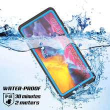 Load image into Gallery viewer, Galaxy Note 20 Waterproof Case, Punkcase Studstar Light Blue Thin Armor Cover (Color in image: black)
