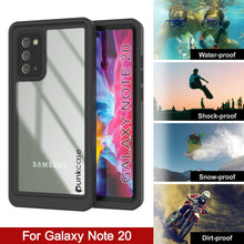 Load image into Gallery viewer, Galaxy Note 20 Waterproof Case, Punkcase Studstar Clear Thin Armor Cover (Color in image: light green)
