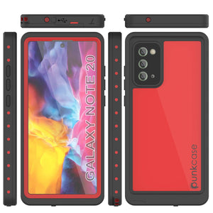 Galaxy Note 20 Waterproof Case, Punkcase Studstar Red Series Thin Armor Cover (Color in image: teal)