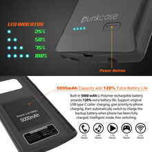 Load image into Gallery viewer, Galaxy Note 9 5000mAH Battery Charger W/ USB Port Slim Case [Black] 
