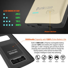 Load image into Gallery viewer, Galaxy Note 9 5000mAH Battery Charger W/ USB Port Slim Case [Gold] 

