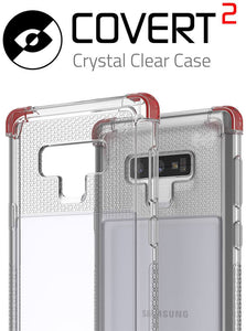 Galaxy Note 9 Case,Ghostek Covert 2 TPU Bumper Frame [Shockproof] | Pink (Color in image: Red)