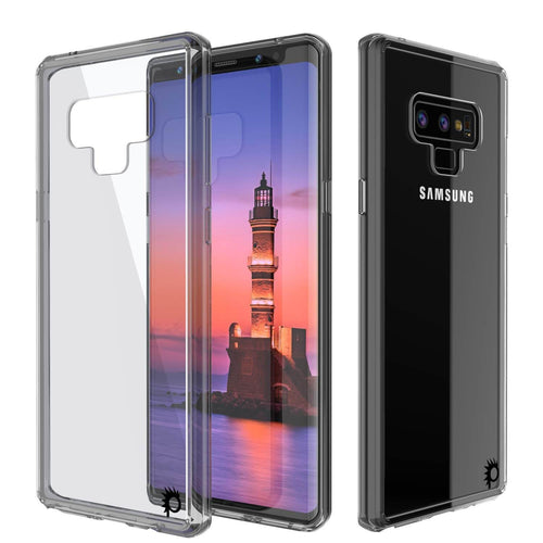 Galaxy Note 9 Case, PUNKcase [LUCID 2.0 Series] [Slim Fit] Armor Cover W/Integrated Anti-Shock System [Crystal Black] (Color in image: Crystal Black)