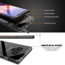 Load image into Gallery viewer, Galaxy Note 9 Case, PUNKcase [LUCID 2.0 Series] [Slim Fit] Armor Cover W/Integrated Anti-Shock System [Crystal Black] (Color in image: Clear)
