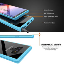 Cargar imagen en el visor de la galería, Galaxy Note 9 Case, PUNKcase [LUCID 2.0 Series] [Slim Fit] Armor Cover W/Integrated Anti-Shock System [Light Blue] (Color in image: Clear)
