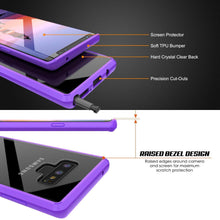 Cargar imagen en el visor de la galería, Galaxy Note 9 Case, PUNKcase [LUCID 2.0 Series] [Slim Fit] Armor Cover W/Integrated Anti-Shock System [Purple] (Color in image: Clear)
