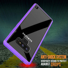 Cargar imagen en el visor de la galería, Galaxy Note 9 Case, PUNKcase [LUCID 2.0 Series] [Slim Fit] Armor Cover W/Integrated Anti-Shock System [Purple] (Color in image: Crystal Black)
