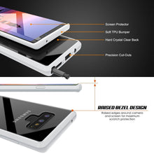 Cargar imagen en el visor de la galería, Galaxy Note 9 Case, PUNKcase [LUCID 2.0 Series] [Slim Fit] Armor Cover W/Integrated Anti-Shock System [White] (Color in image: White)
