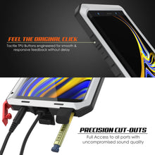 Load image into Gallery viewer, Galaxy Note 9  Case, PUNKcase Metallic White Shockproof  Slim Metal Armor Case [White] (Color in image: black)
