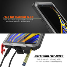 Load image into Gallery viewer, Galaxy Note 9  Case, PUNKcase Metallic Silver Shockproof  Slim Metal Armor Case [Silver] (Color in image: black)
