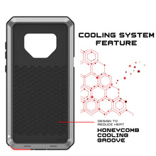 Load image into Gallery viewer, Galaxy Note 9  Case, PUNKcase Metallic Silver Shockproof  Slim Metal Armor Case [Silver] (Color in image: neon)
