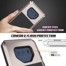 Load image into Gallery viewer, Galaxy Note 9  Case, PUNKcase Metallic Gold Shockproof  Slim Metal Armor Case [Gold] (Color in image: silver)

