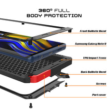Load image into Gallery viewer, Galaxy Note 9 Case, PUNKcase Metallic Black Shockproof  Slim Metal Armor Case [Black] (Color in image: white)

