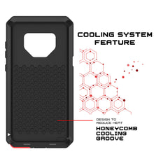 Load image into Gallery viewer, Galaxy Note 9 Case, PUNKcase Metallic Black Shockproof  Slim Metal Armor Case [Black] (Color in image: neon)
