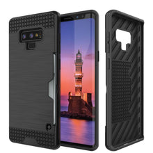 Cargar imagen en el visor de la galería, Galaxy Note 9 Case, PUNKcase [SLOT Series] Slim Fit  Samsung Note 9 [Black] (Color in image: Black)
