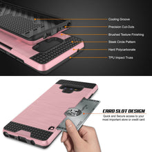 Cargar imagen en el visor de la galería, Galaxy Note 9 Case, PUNKcase [SLOT Series] Slim Fit  Samsung Note 9 [Rose Gold] (Color in image: Silver)
