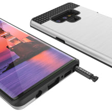 Cargar imagen en el visor de la galería, Galaxy Note 9 Case, PUNKcase [SLOT Series] Slim Fit  Samsung Note 9 [Silver] (Color in image: White)
