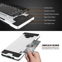 Cargar imagen en el visor de la galería, Galaxy Note 9 Case, PUNKcase [SLOT Series] Slim Fit  Samsung Note 9 [White] (Color in image: Dark Grey)
