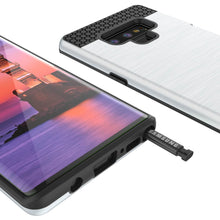 Cargar imagen en el visor de la galería, Galaxy Note 9 Case, PUNKcase [SLOT Series] Slim Fit  Samsung Note 9 [White] (Color in image: Black)
