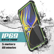 Cargar imagen en el visor de la galería, Punkcase Galaxy Note 9 Waterproof Case [Navy Seal Extreme Series] Armor Cover W/ Built In Screen Protector [Light Green] (Color in image: Light Blue)
