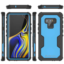 Cargar imagen en el visor de la galería, Punkcase Galaxy Note 9 Waterproof Case [Navy Seal Extreme Series] Armor Cover W/ Built In Screen Protector [Light Blue] (Color in image: Red)
