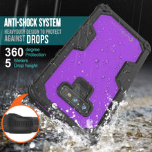 Cargar imagen en el visor de la galería, Punkcase Galaxy Note 9 Waterproof Case [Navy Seal Extreme Series] Armor Cover W/ Built In Screen Protector [Purple] (Color in image: White)
