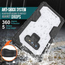 Cargar imagen en el visor de la galería, Punkcase Galaxy Note 9 Waterproof Case [Navy Seal Extreme Series] Armor Cover W/ Built In Screen Protector [White] (Color in image: Black)
