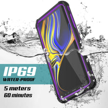 Cargar imagen en el visor de la galería, Punkcase Galaxy Note 9 Waterproof Case [Navy Seal Extreme Series] Armor Cover W/ Built In Screen Protector [Purple] (Color in image: Pink)
