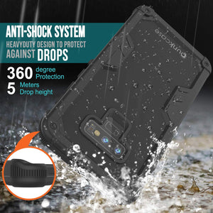 Punkcase Galaxy Note 9 Waterproof Case [Navy Seal Extreme Series] Armor Cover W/ Built In Screen Protector [Black] (Color in image: Purple)