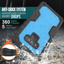 Cargar imagen en el visor de la galería, Punkcase Galaxy Note 9 Waterproof Case [Navy Seal Extreme Series] Armor Cover W/ Built In Screen Protector [Light Blue] (Color in image: Purple)
