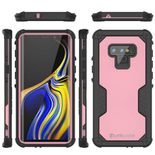 Cargar imagen en el visor de la galería, Punkcase Galaxy Note 9 Waterproof Case [Navy Seal Extreme Series] Armor Cover W/ Built In Screen Protector [Pink] (Color in image: Red)

