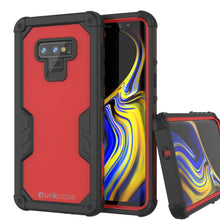 Cargar imagen en el visor de la galería, Punkcase Galaxy Note 9 Waterproof Case [Navy Seal Extreme Series] Armor Cover W/ Built In Screen Protector [Red] (Color in image: Red)
