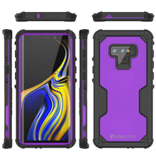 Cargar imagen en el visor de la galería, Punkcase Galaxy Note 9 Waterproof Case [Navy Seal Extreme Series] Armor Cover W/ Built In Screen Protector [Purple] (Color in image: Red)
