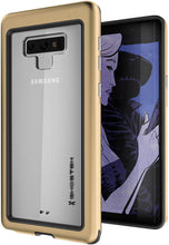 Cargar imagen en el visor de la galería, Galaxy Note 9, Ghostek Atomic Slim Case Full Body TPU [Shockproof] | Gold (Color in image: Gold)
