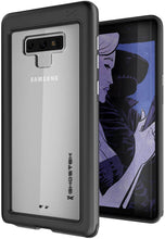 Cargar imagen en el visor de la galería, Galaxy Note 9, Ghostek Atomic Slim Case Full Body TPU [Shockproof] | Black (Color in image: Gold)
