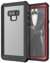 Cargar imagen en el visor de la galería, Galaxy Note 9, Ghostek Nautical Waterproof Case Full Body TPU Cover [Shockproof] | Red (Color in image: Black)
